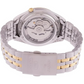 Seiko 5 Two Tone Stainless Steel Silver Dial Automatic SNKL36 SNKL36J1 SNKL36J Men's Watch