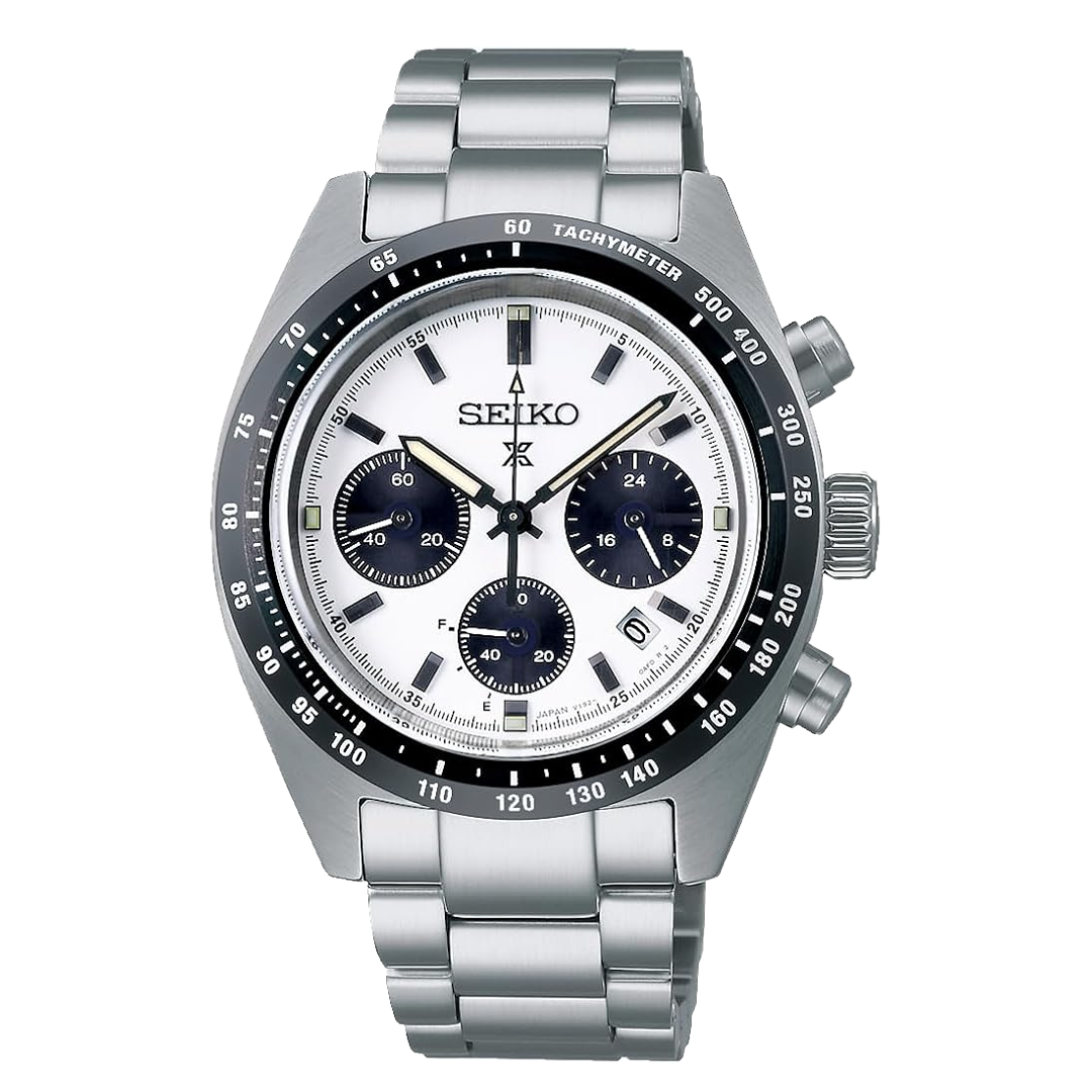 SEIKO SBDL085 SPEEDTIMER Watch Prospex Solar Chronograph Panda Version 1