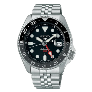 SBSC001 Bruce Wayne Seiko 5 Sports with GMT 4R34 Cal. : r/Seiko