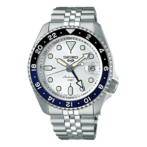 White Batman Seiko 5 Sports with GMT 4R34 Cal. : r/Seiko