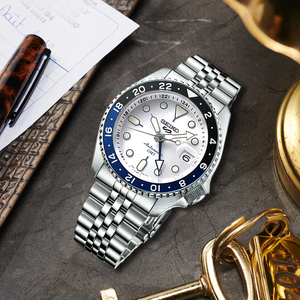 White Batman Seiko 5 Sports with GMT 4R34 Cal. : r/Seiko