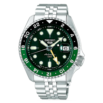 Sprite Seiko 5 Sports with GMT 4R34 Cal. : r/Seiko